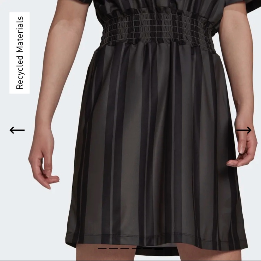 Adidas Smocked Stripe Dress | Soccer Dress - Picture 10 of 11